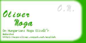 oliver moga business card